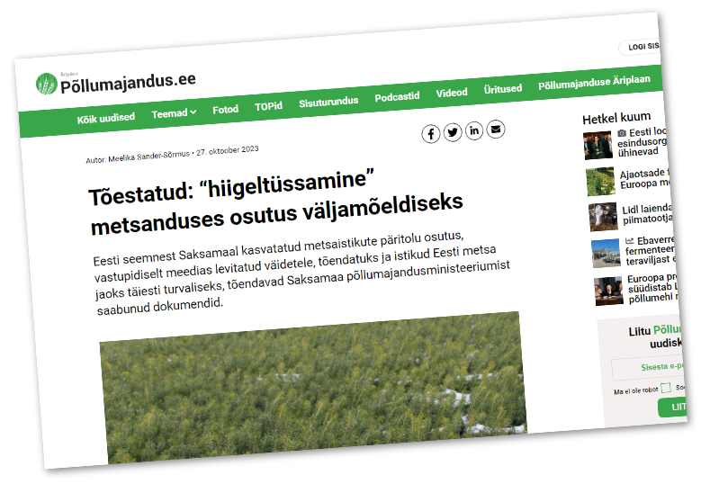 Read more about the article „Istikuskandaali“ keerutaja püüab võtta metsaomanikult toetust